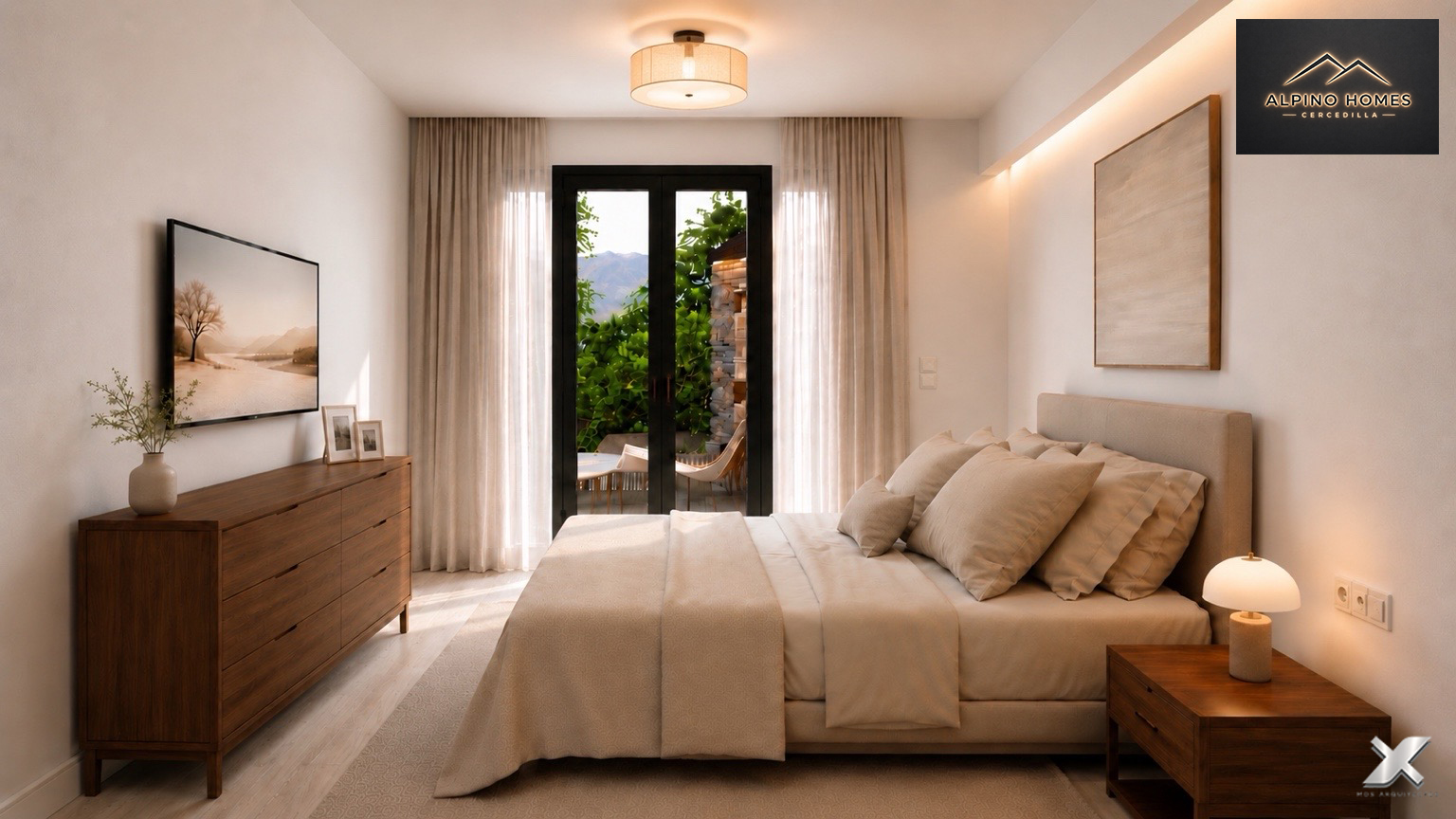 Dormitorio principal con salida a terraza