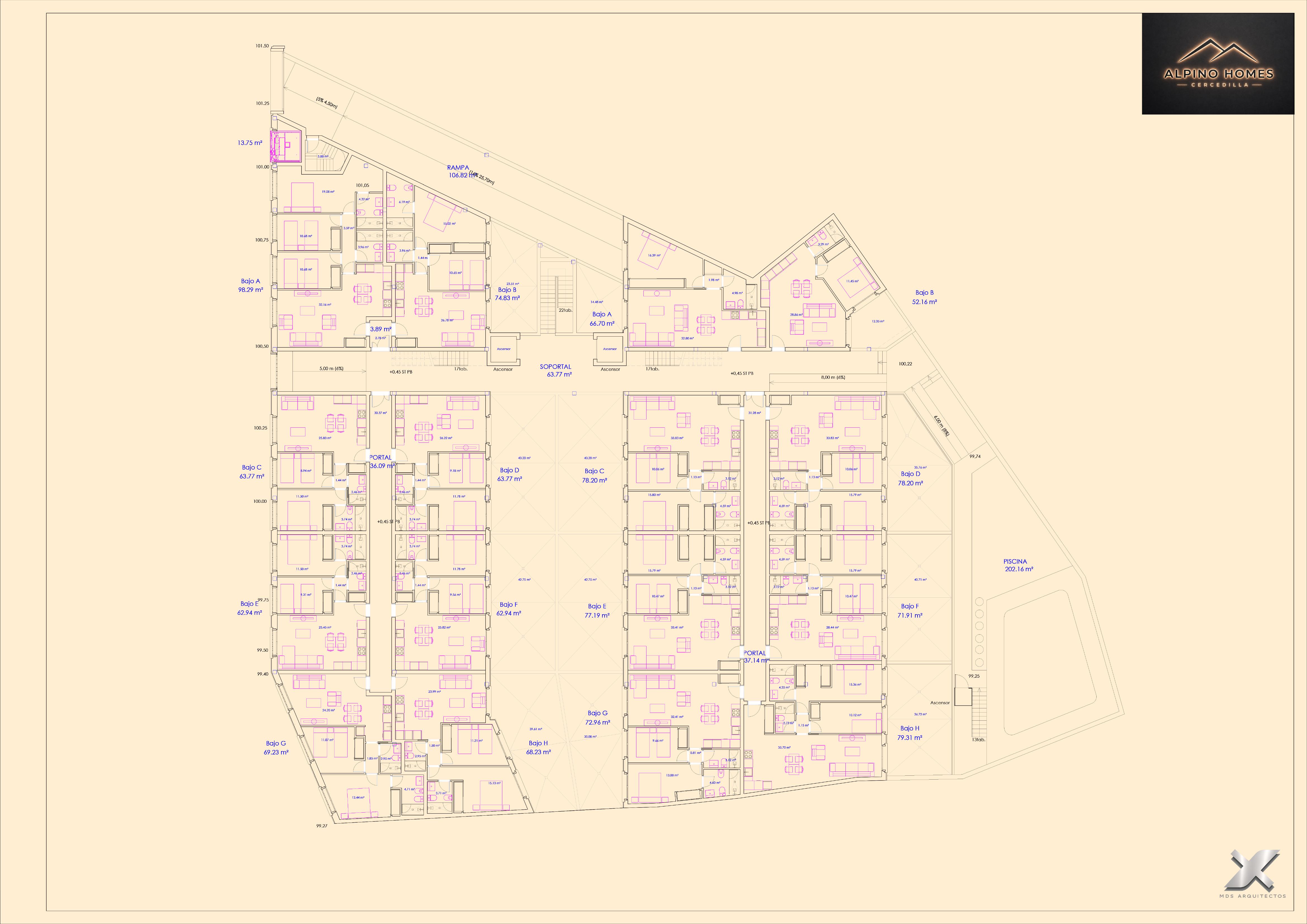 Plano Planta Baja · Alpino Homes Cercedilla